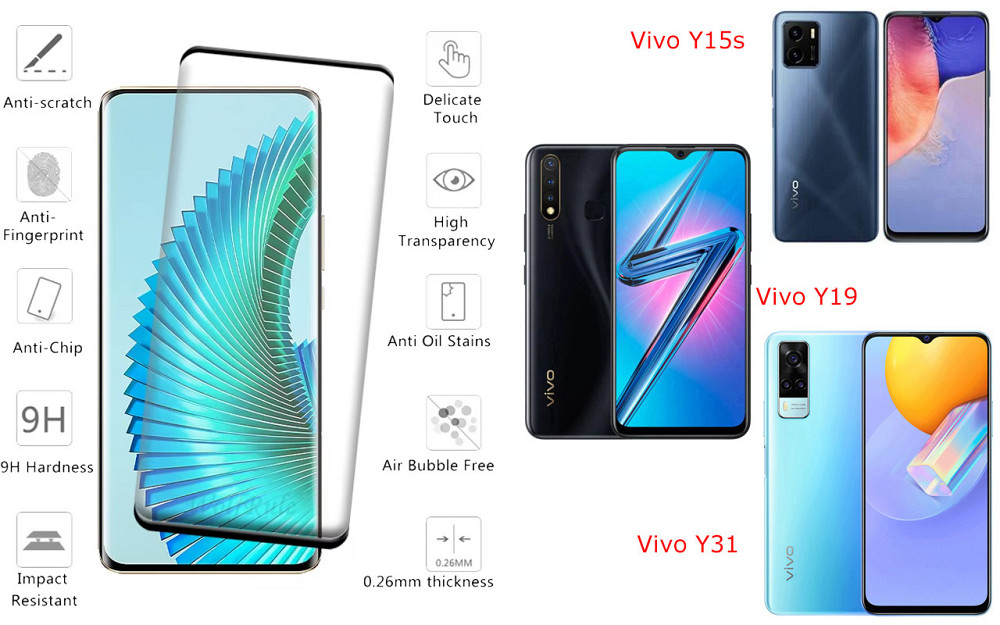 Защитное стекло HyperGlass Pro для Vivo Y15s, vivo Y19, VIVO Y31 – максимальная чувствительность и защита Киев - изображение 2