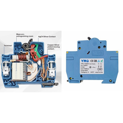 Автоматический выключатель HiSmart 4P, 63A, 1000VDC (NV820481) Винница - изображение 2
