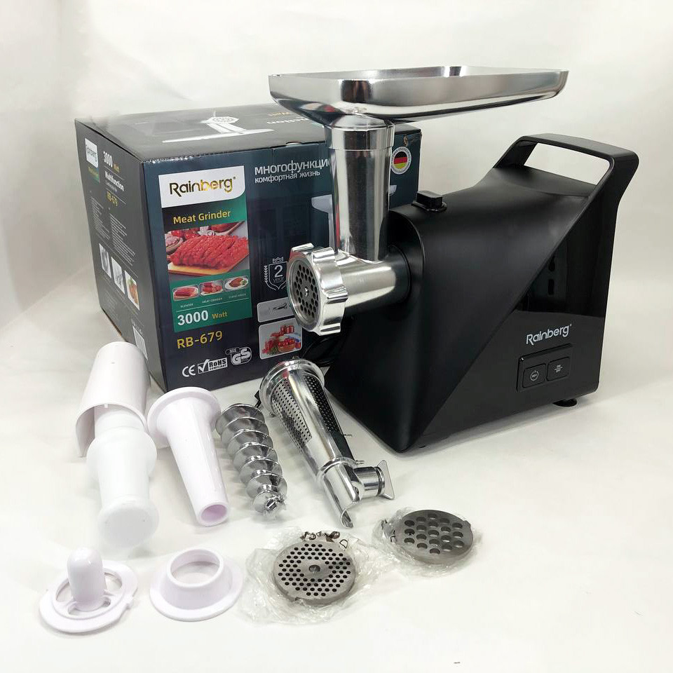 Мясорубки с металлическими шестернями в редукторе Rainberg, Мясорубка професиональна ZL-60 Львов - изображение 5