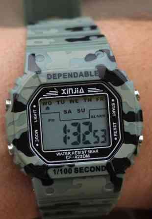 Мужские тактические часы Xinjia камуфляжные Цифровые Секундомер/таймер. Киев