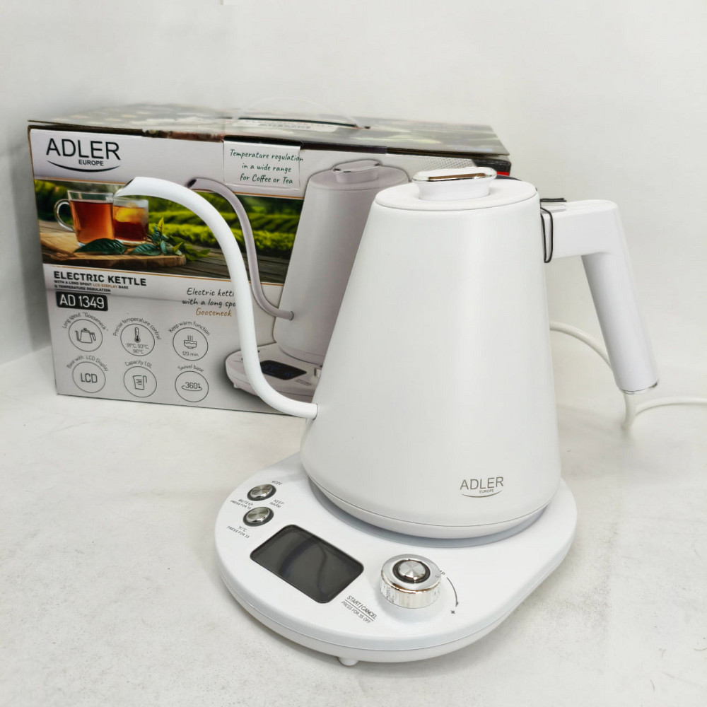 Бытовой чайник для кухни Adler AD 1349 1Л 900Вт, Эргономичный электрический чайник QV-28 Львов - изображение 7