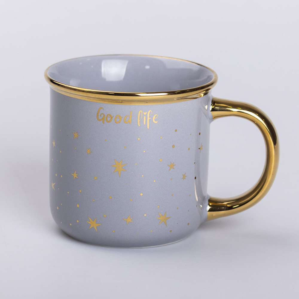 Liling Rongxiang Ceramic Чашка порцелянова із золотим обідком та позолоченою ручкою 320 (мл) Go Киев - изображение 6