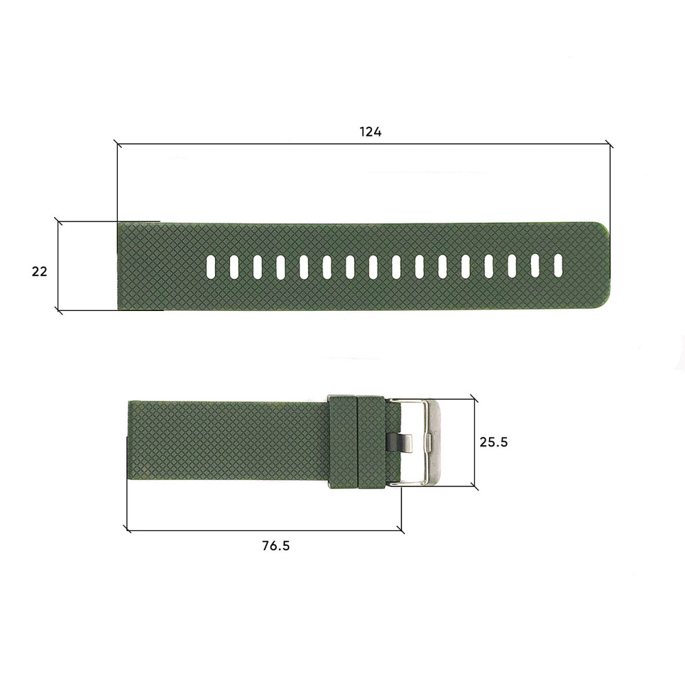 Ремінець для годинника Skmei 1416/1418/1267/1285/1293/1426/1866/1894AG Army Green SBR Київ - фото 3