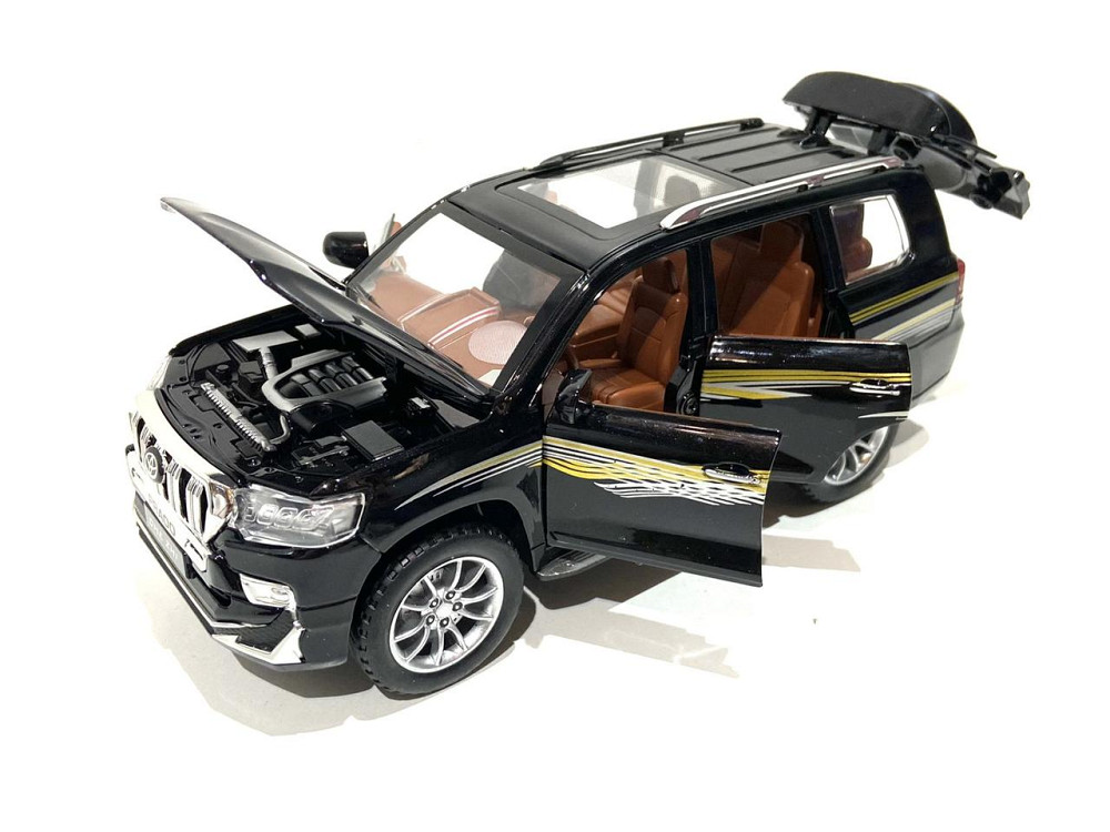 Машина металева TK Uniion Group Toyota Prado 1:24 Відкриття дверей Чорна (GT-9147) Чернигов - изображение 6