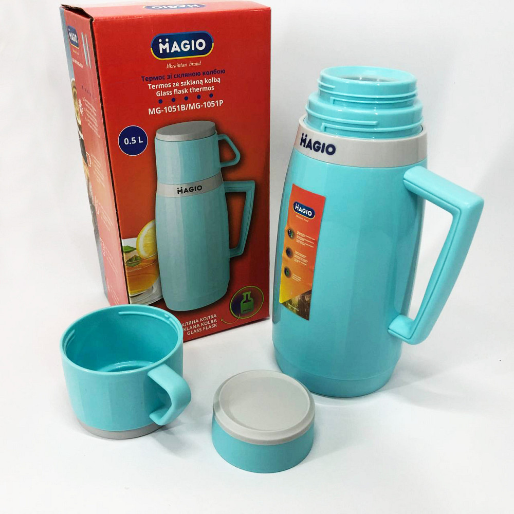 Чашка-термос для кави Magio MG-1051B 500 мл, Туристичний термос для холодних і гарячих напоїв FY-10 Львів - фото 3