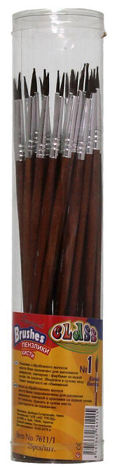 Пензлик білка №  1 круглий 