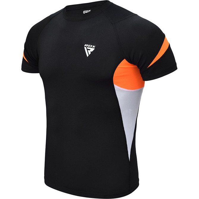 Рашгард із коротким рукавом RDX Lycra Orange L Кам'янське - фото 1