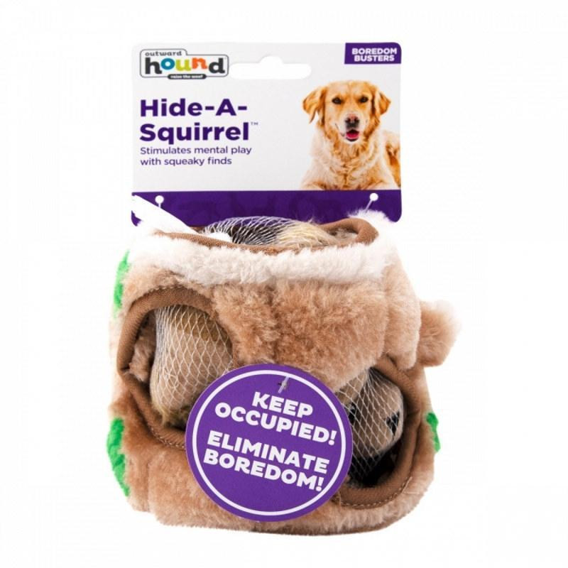Интерактивная игрушка для собак прятки Тайник Белки Outward Hound Hide-A-Squirrel (Аутвард Хаунд) Small - 10.5 х 11.5 см - 3 белки Запорожье - изображение 9