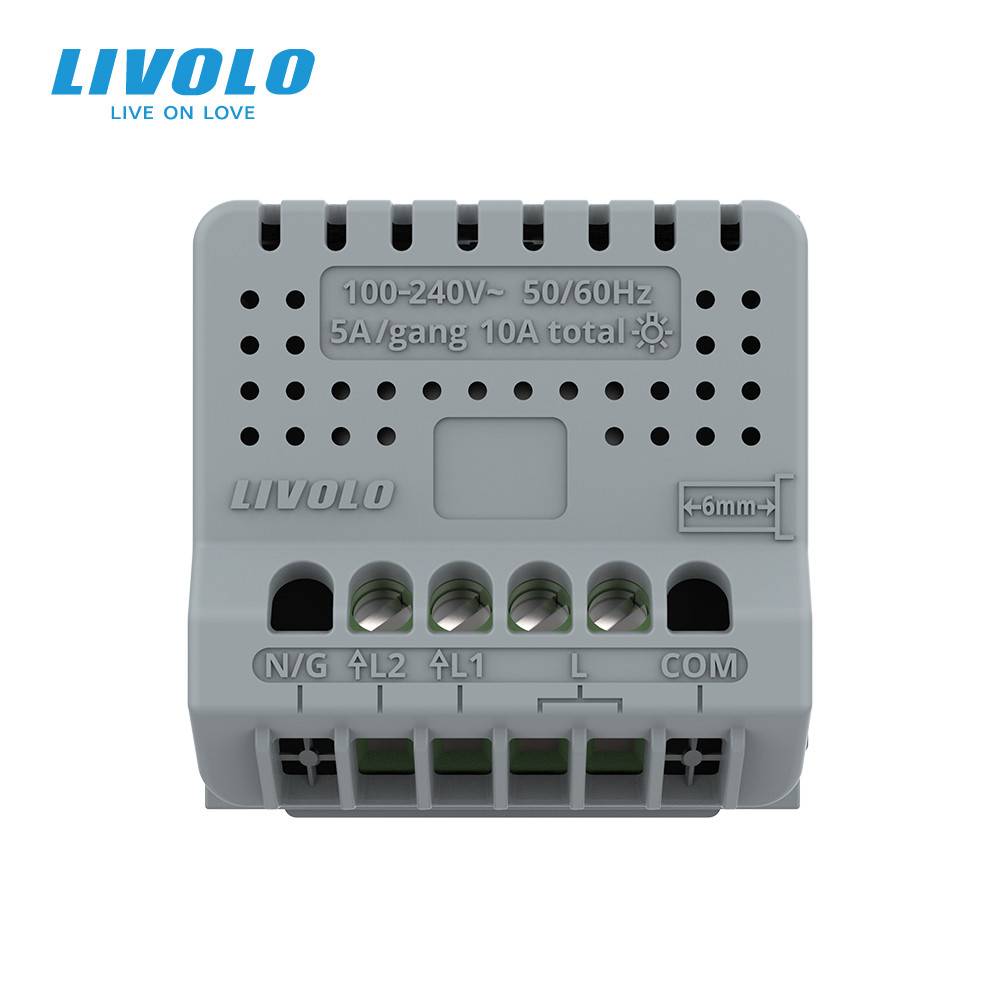 Сенсорний димер LIVOLO, 2-сенсорний, 2А 230В, без нейтралі (VL-FC2D2-2G) Коломыя - изображение 6