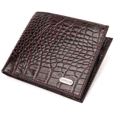 Портмоне Canpellini Из натуральной кожи Коричневое (21777) Винница
