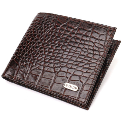 Портмоне Canpellini Из натуральной кожи Коричневое (21777) Винница - изображение 1