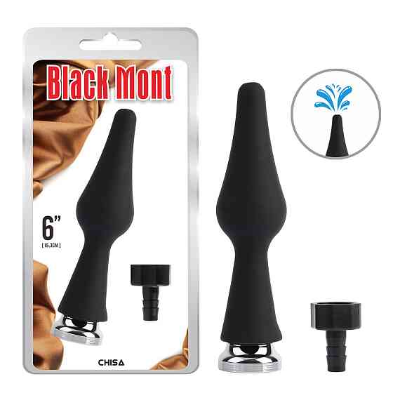 Насадка на анальный душ Chisa Black Mont, черная Sex Aura Киев