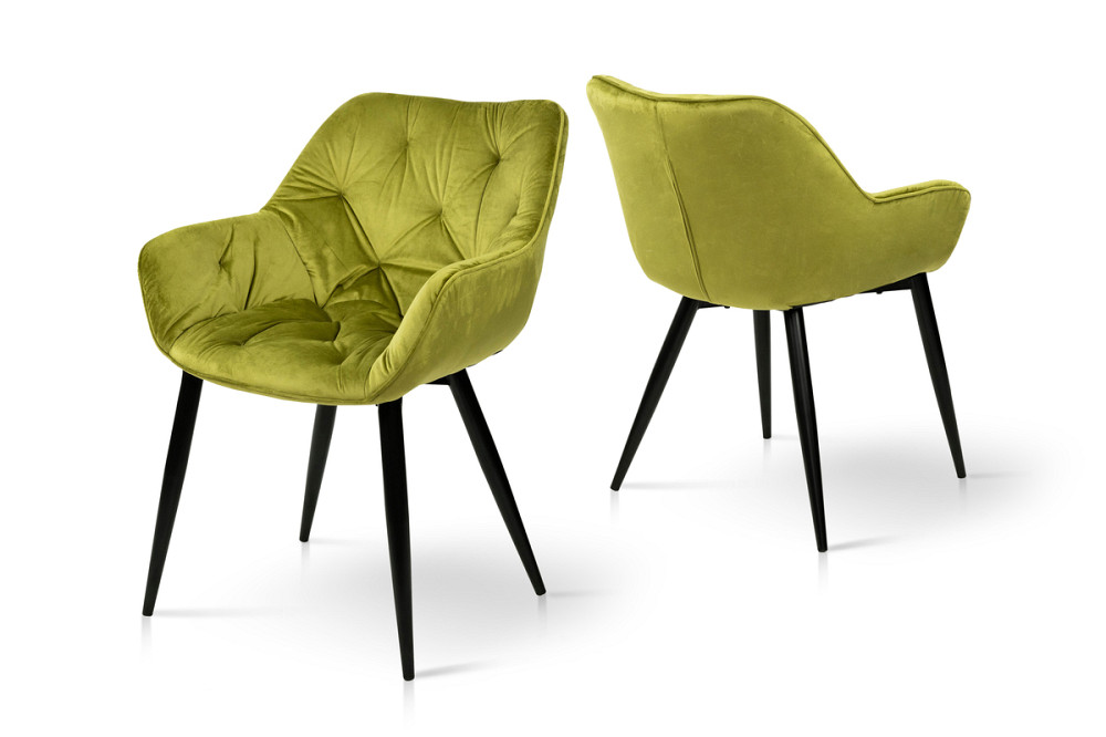 Крісло Парадіз HC-R18, чорний/велюр оливковий Киев - изображение 4