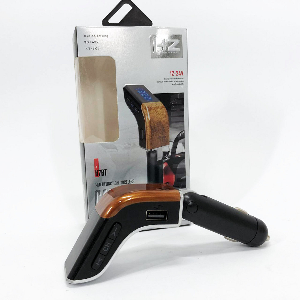 Fm трансмітер в машину H7 BT, Пристрій для відтворення музики в автомобілі, FM модулятор з bluetooth OL-51 Львів - фото 3