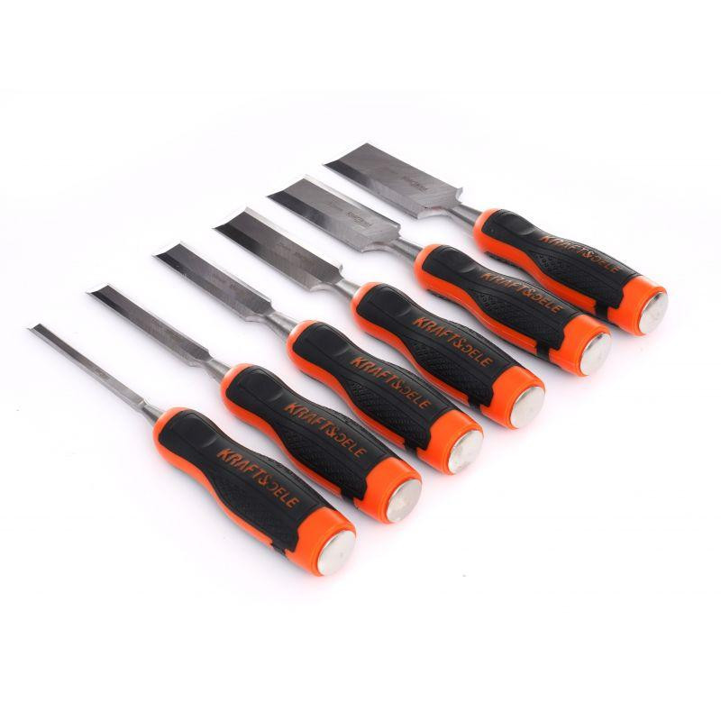 Набор столярных стамесов для резьбы по дереву 6 шт Kraft&Dele (KD11772) Нововолынск - изображение 5