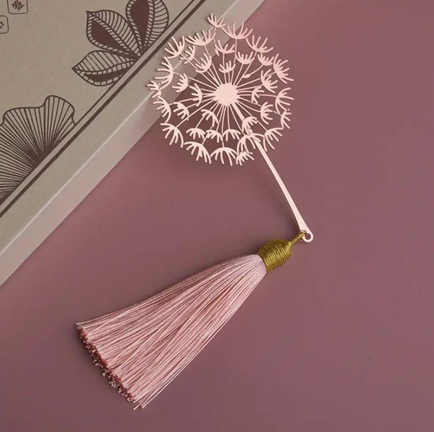 Вінтажна металева закладка Кульбабка з бахромою. ОригІнальна закладка для книжок. Подарунок для книг Київ - фото 1