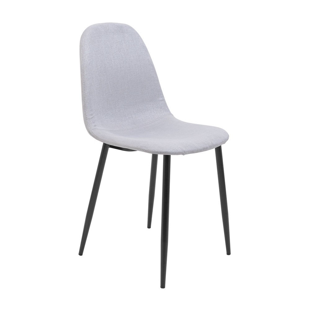 Стілець крісло м'який MacaoDesign U Sorrento 23 чорні ніжки Светло-серый Київ - фото 1