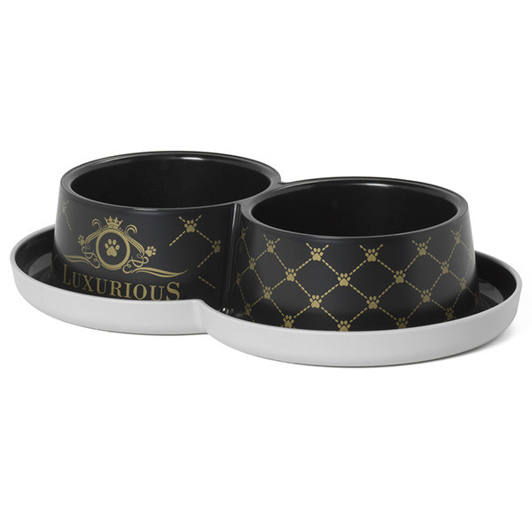 Moderna Double Trendy Dinner Luxurious МОДЕРНА ЛАКШЕРИЗ двойная миска для котов, 2х350мл Киев - изображение 1