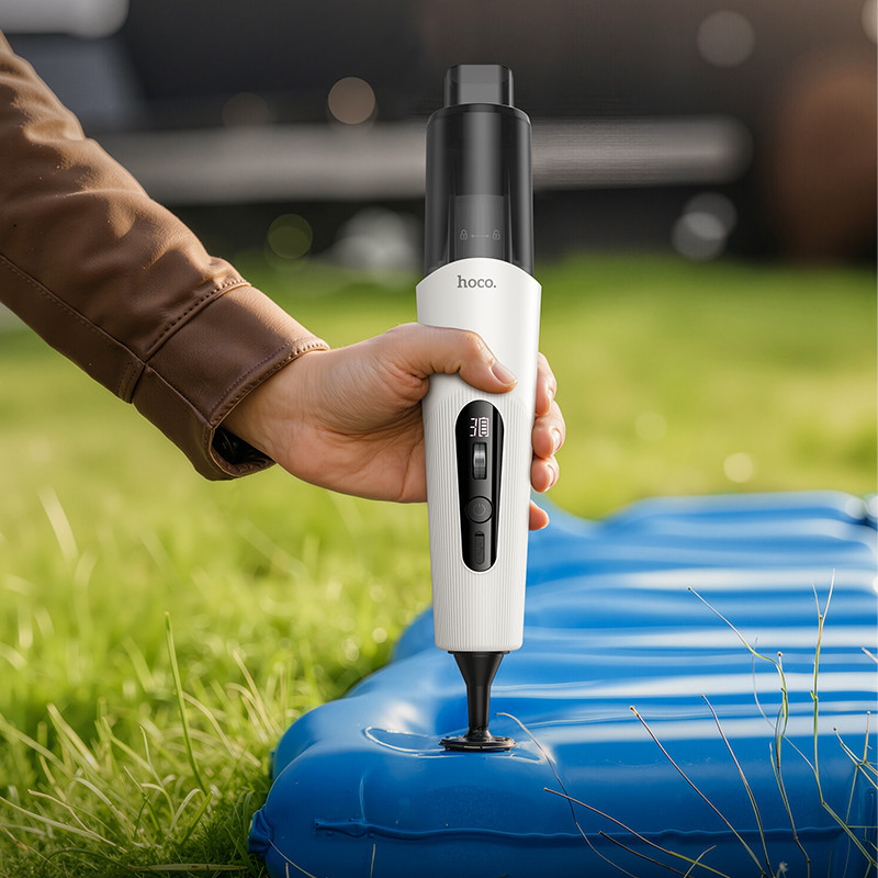 Автомобільний пилосос HOCO ZP16 Wave wireless vacuum cleaner(blowing and suction integrated) White Одеса - фото 9