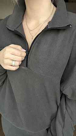 Жіночий теплий прогулянковий костюм-двійка: кофта та штани з полар флісу Графіт, 42/44 Одеса