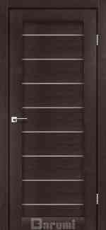 Двери межкомнатные Даруми Леона венге панга стекло сатин Киев