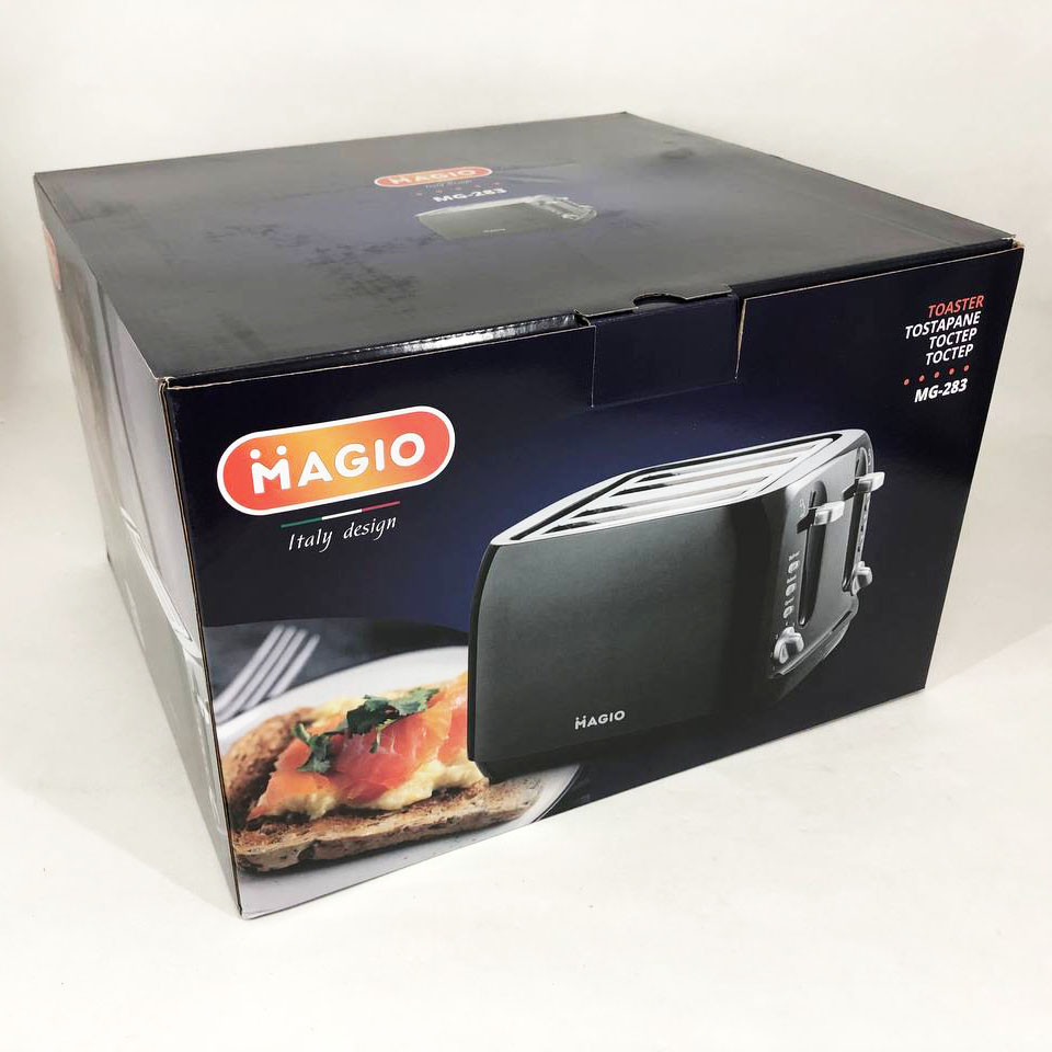 Маленький тостер Magio MG-283 1400Вт 4 тости, Тостер с пластиковым корпусом кухонный QD-47 Львов - изображение 18