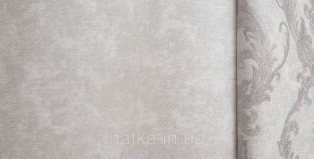 Шпалери вінілові на флізеліні AdaWall Seyyah1.06х10 під штукатурку структурні світло-сірі з глянцем Київ - фото 2