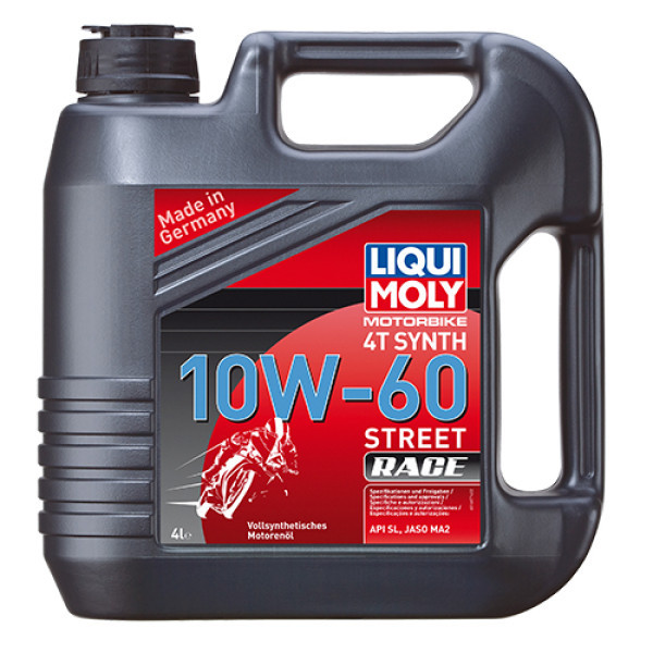LIQUI MOLY Олива для 4-т двигунів - Motorbike 4T Synth 10W-60 Street Race 4л. Коломия - фото 1