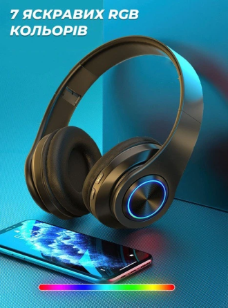 Бездротові навушники B39 Bluetooth 5.0 з мікрофоном, шумозаглушенням DSP, 400 мАг, до 24 год розмов, чорні Київ