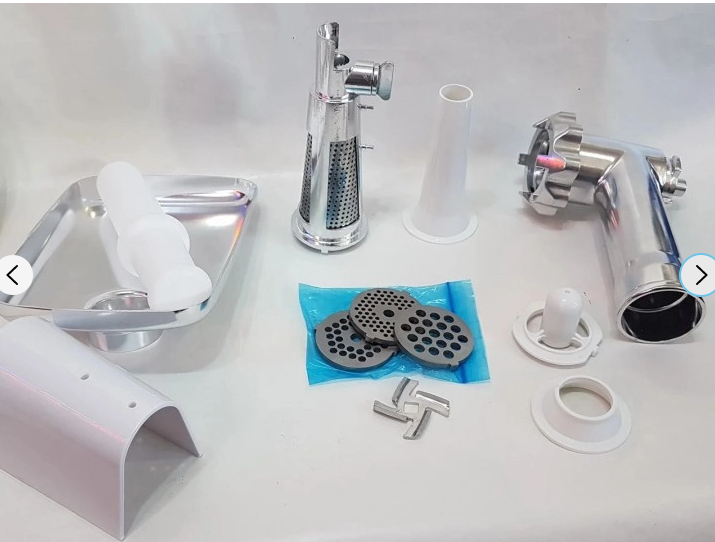 Електрична м’ясорубка Domotec MS-2023 3000 Вт з реверсом, насадками для ковбас, кеббе та соку Одеса - фото 4