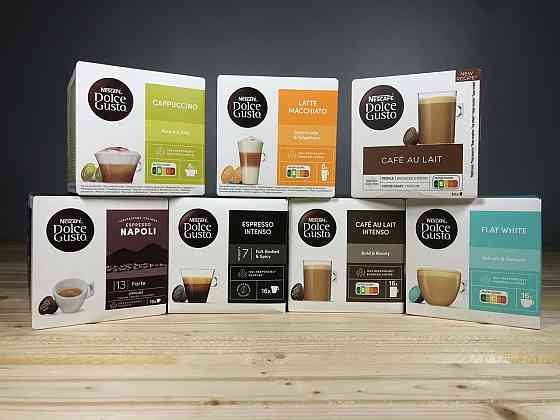Капсули для кавомашини Nescafé Dolce Gusto — 16 шт, різні смаки: еспресо, латте, капучино, оригінал Киев