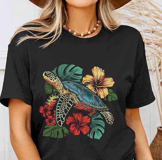 Футболка женская с принтом  46 Черная 2664084168 Днепр