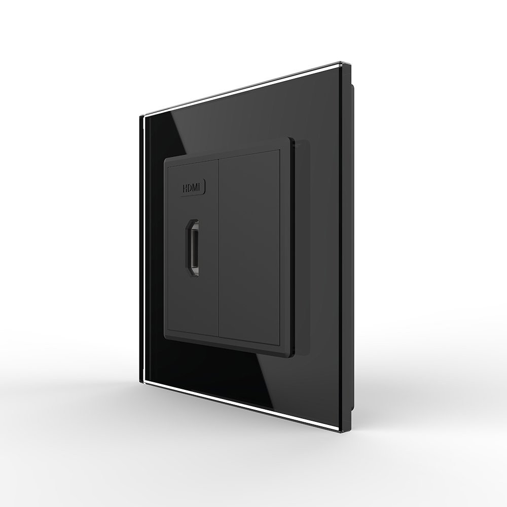 LIVOLO Розетка HDMI LIVOLO чорна матова скло Коломия - фото 8
