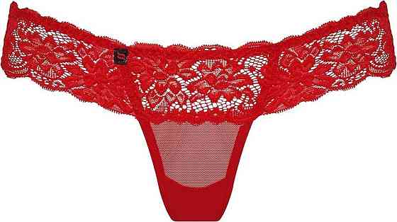 Стринги кружевные Obsessive 863-THO-3 красные, L/XL Sex Aura Киев