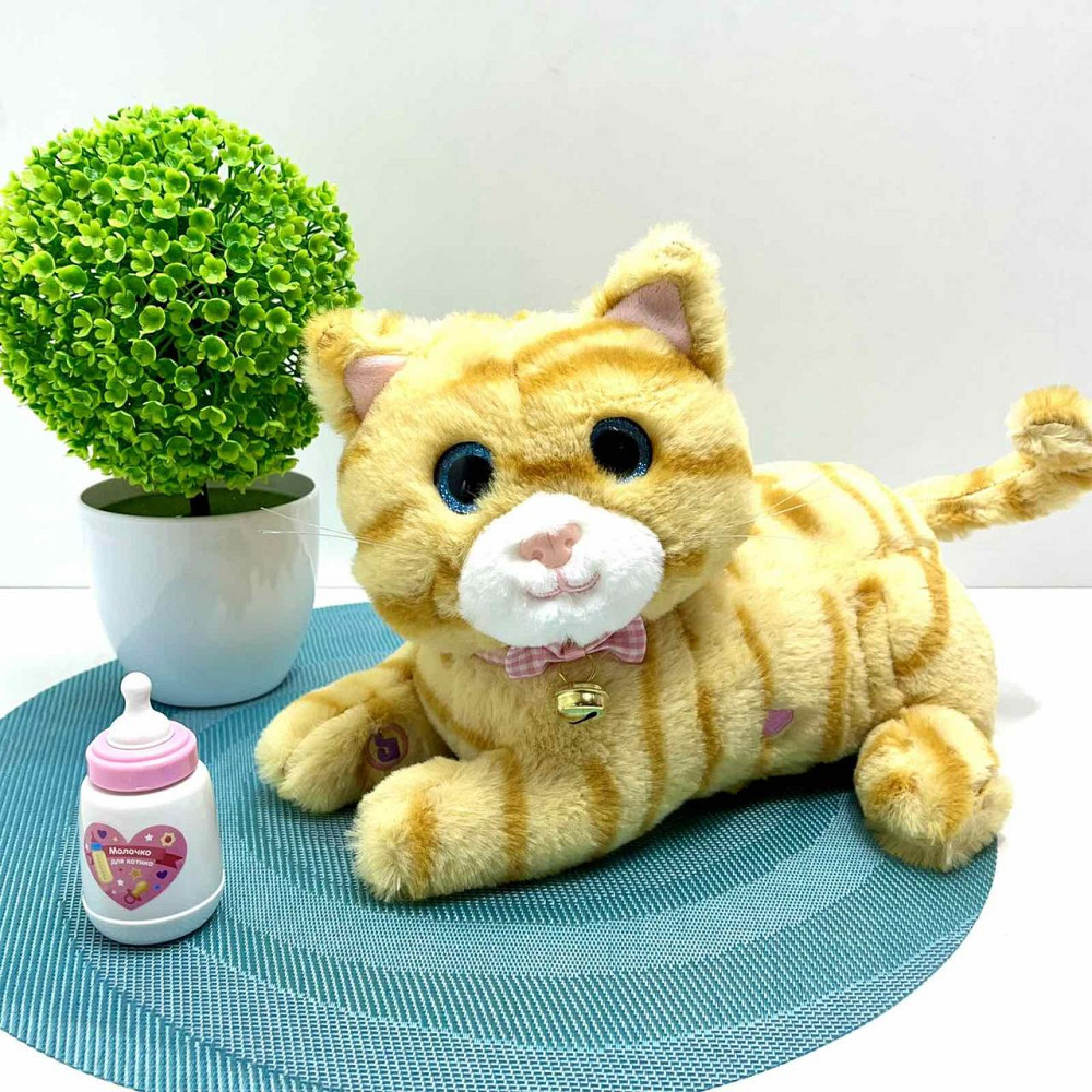 Кішка інтерактивна з кошенятами TK Group звуки мелодії пісні англійською функція запису голосу сенсорна зона на спинці Руда Чернігів - фото 3