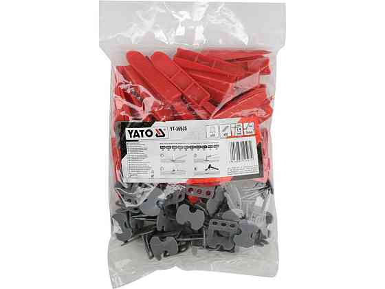 Кліпси і клини СВП для викладання плитки YATO до шва- 1,5 мм, плитка t≤ 14 мм. 50+50 шт. [15] Одеса