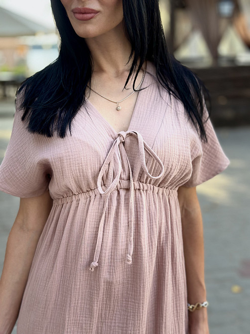 Довга муслінова сукня "Lira" | Норма і батал Київ - фото 10