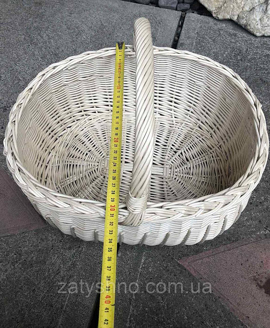 Корзина пасхальная  вместительная белая Киев - изображение 5