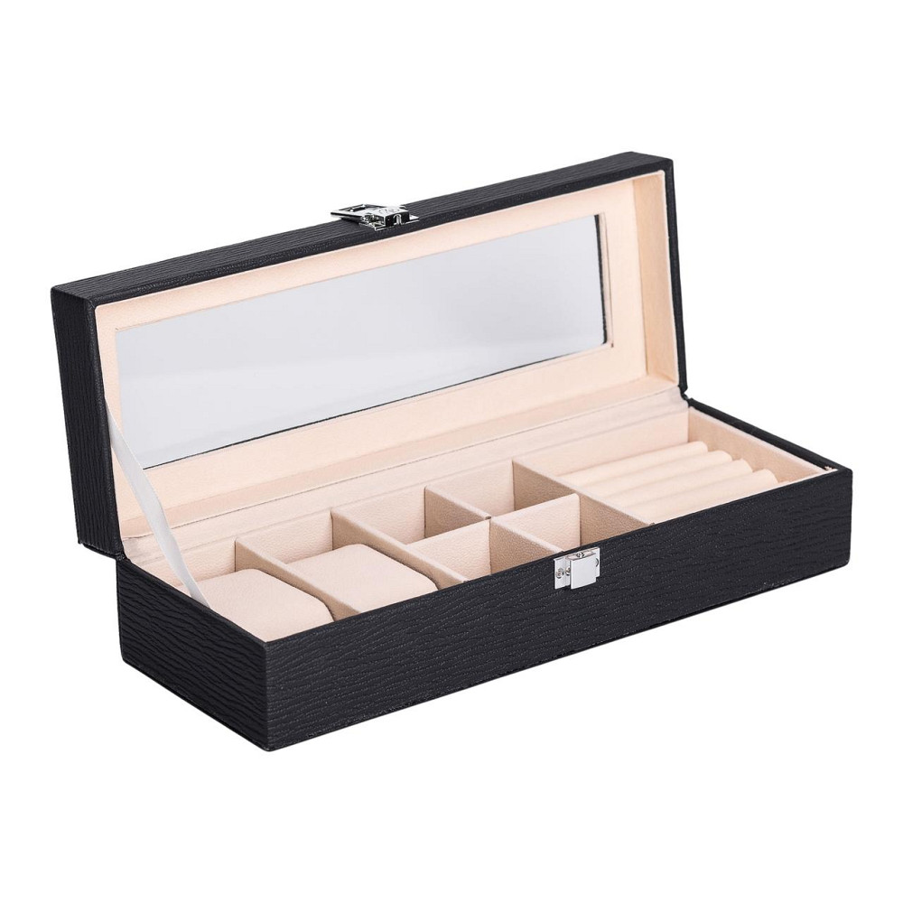 Скринька для прикрас із еко шкіри 31×11×8 см органайзер для ювелірних виробів HP-5-5B Коломия - фото 3