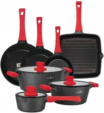 Zwieger Obsidian Комплект Garnków 16/24/28cm + Сковорідка 20/28cm (ZWOBS18) Киев