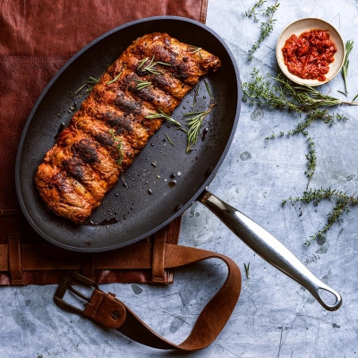 Сковорода GreenPan Barcelona Pro, для риби, 33х23 см, з керамічним покриттям (CC005339-001) Винница - изображение 4