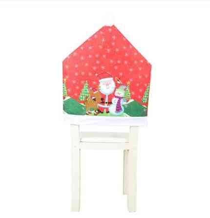 Новогодний чехол на стул c Дедом Морозом 48 на 55 см разноцветный Киев