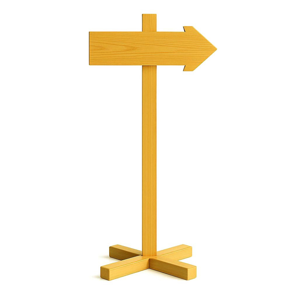 Напольная стрелка-указатель 