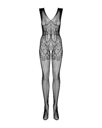 (SALE) Бодистокинг Obsessive Bodystocking F234 S/M/L, абстрактный рисунок, глубокое декольте Sex Aura Киев