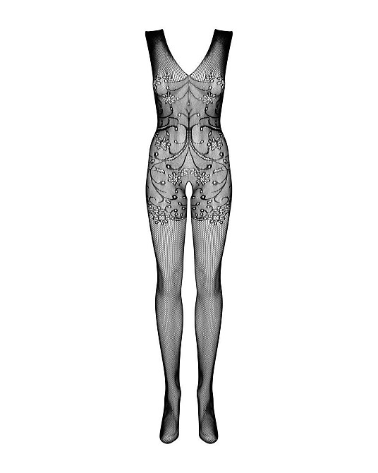 (SALE) Бодистокинг Obsessive Bodystocking F234 S/M/L, абстрактный рисунок, глубокое декольте Sex Aura Киев - изображение 6