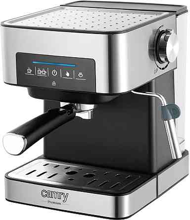 Кавоварка Camry CR 4410 ріжкова/ 1000 Вт/ 15 бар/ мелена/ капучінатор/чорнa Винница