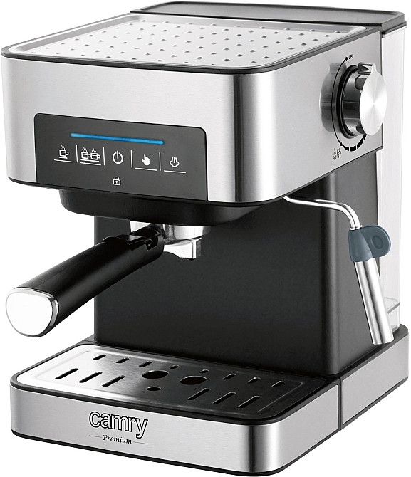 Кавоварка Camry CR 4410 ріжкова/ 1000 Вт/ 15 бар/ мелена/ капучінатор/чорнa Винница - изображение 1