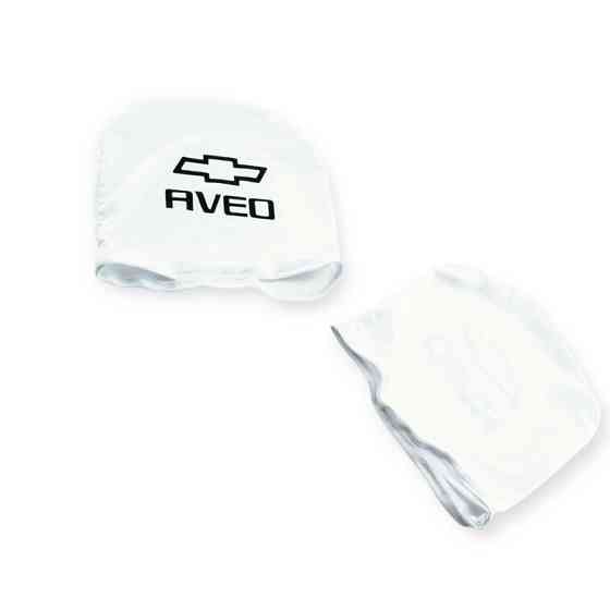 Чехлы подголовники белые (2 шт) chevrolet 