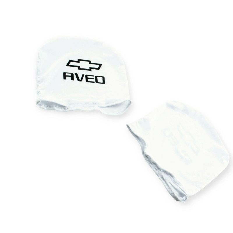 Чехлы подголовники белые (2 шт) chevrolet 