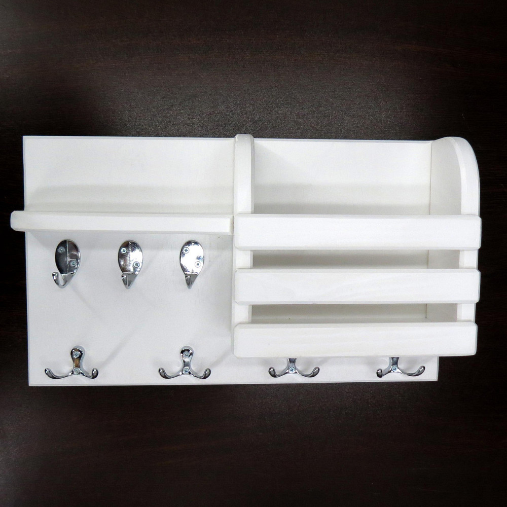 Ключниця дерев'яна "Алнік" зефір-хром Миколаїв - фото 4